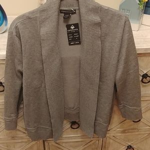 Esperanza gray quarter sleeve cover up sweater